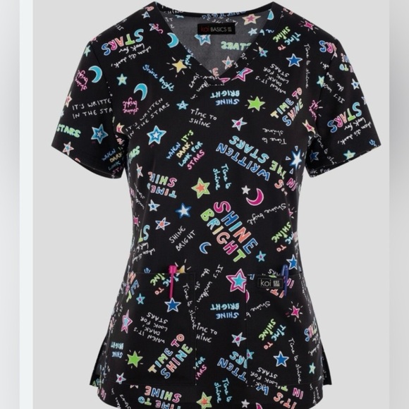 koi Tops - Koi Multicolor Graphic Women's Short Sleeve Tee